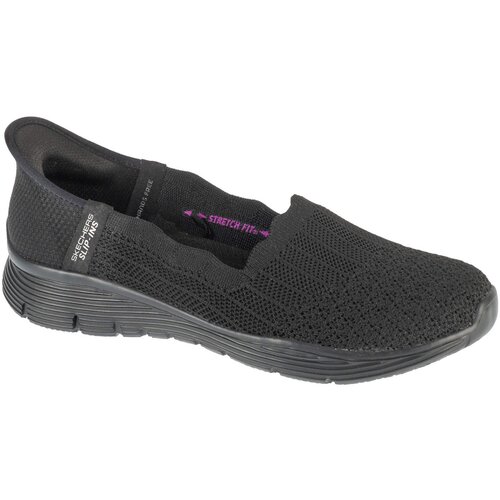 Skechers Nizke superge Slip-ins: Seager - Believe It Črna Cene