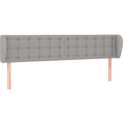 Maison Chic vzglavna omarica - nočna omarica - posteljna omarica z u&amp;scaron;esi svetlo sivo 183x23x78/88 cm blago, (21711932) Slike