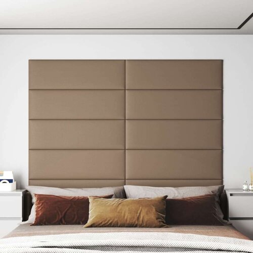  Zidne ploče od umjetne kože 12 kom cappuccino 90x30 cm 3 24 m&amp;sup2; Slike