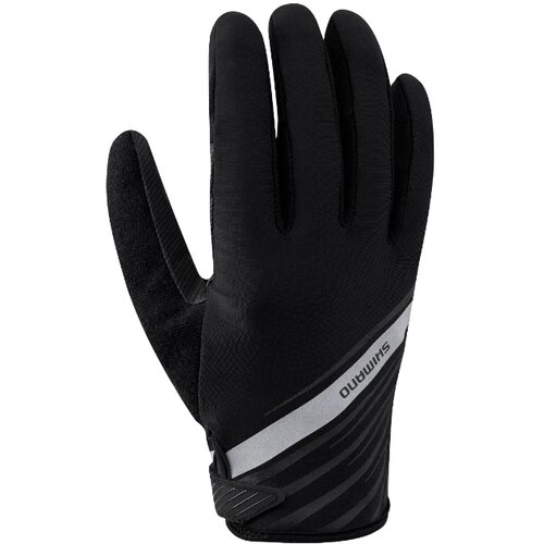 Shimano cycling gloves long black Slike
