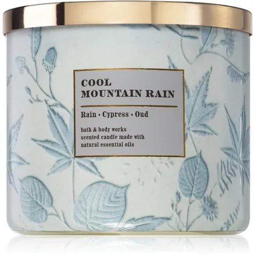 Bath & Body Works Cool Mountain Rain mirisna svijeća 411 g