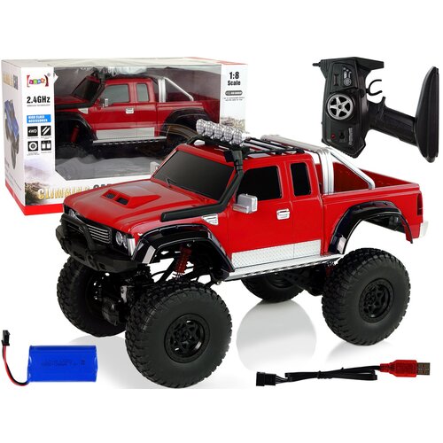  Auto na daljinsko upravljanje R/C 2.4G Climbing Car 1:8 4x4 - crveni Slike