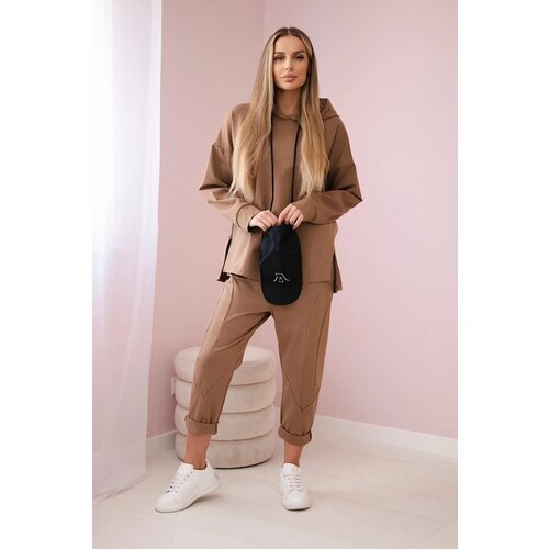 Kesi Set Punto Milano winter hoodie + camel pants Slike