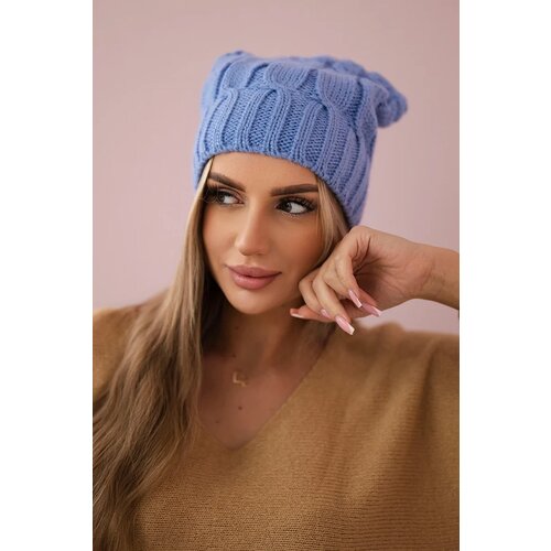 Kesi Cap with fleece Iwona K221 blue Slike