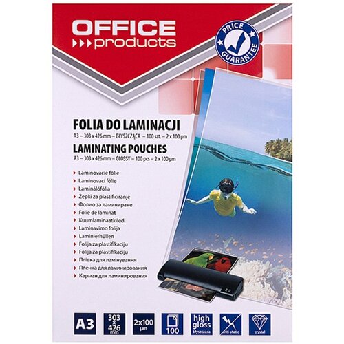 PBS CONNECT OFFICE PRODUCTS Laminating film, A3, 2x100 microns, glossy, 100 sheets, transparent Cijene