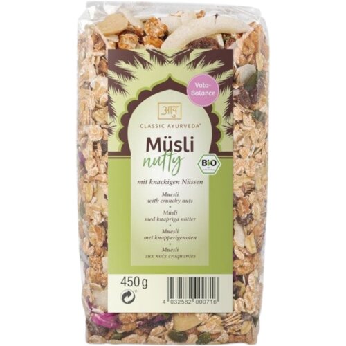 Classic Ayurveda M&uuml;sliji Nutty - Vata, bio - 450 g Cene
