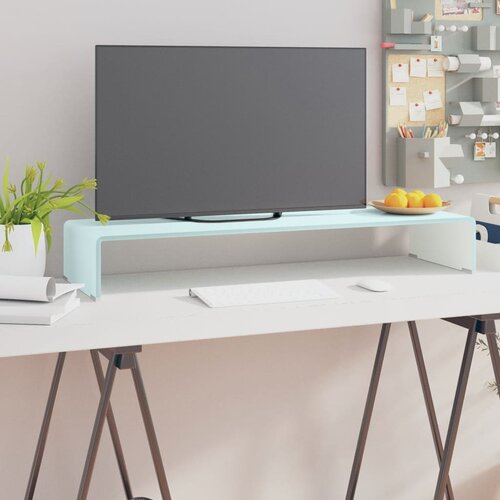 The Living Store Stojalo za TV / ekran stekleno zeleno 90x30x13 cm - TV Stojalo, (21493885) Slike