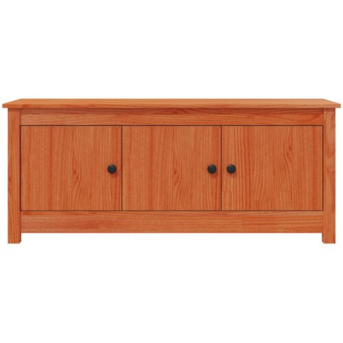  Ormar za cipele Vosak Smeđa 110 x 38 x 45,5 cm Masivna borovina Slike