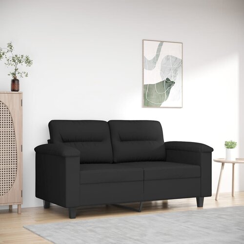 vidaXL Dvosjed Crna 120 cm od mikrovlakana Cijene