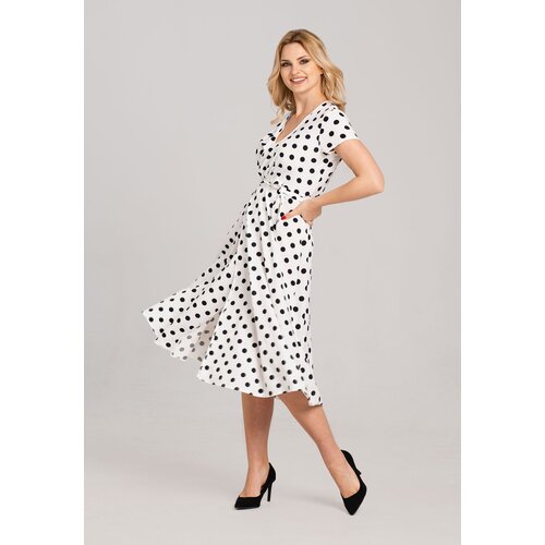 Look Made With Love Woman's Dress N20 Polka Dots Slike