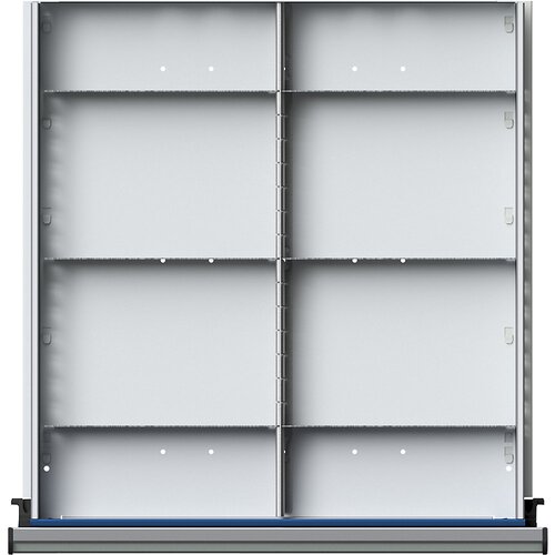 ANKE Pločevinast delilnik za predale ŠxG 500 x 540 mm, ½-delitev, za predale z višino 60 mm Cene
