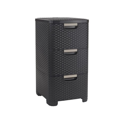 Curver 3-delni prostor za shranjevanje Rattan Style, rjav (19577545) Slike
