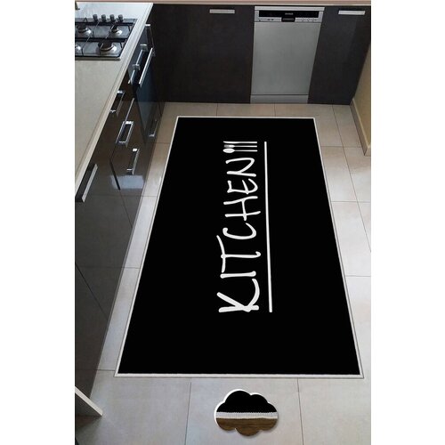 Conceptum Hypnose tepih Wookece241, 100x300 cm, crno-beli Cene