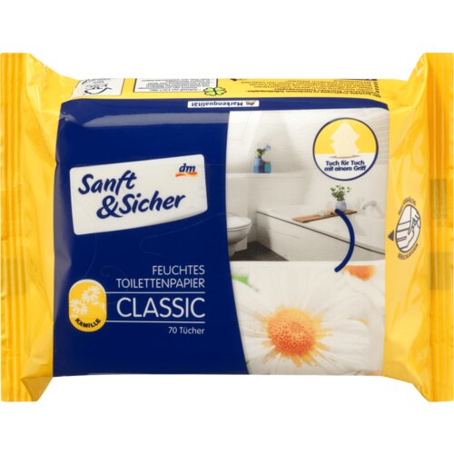 Sanft&Sicher Classic vlažni toaletni papir – kamilica 70 kom Cene