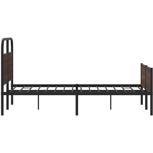 VidaXL okvir kreveta bez madraca smeđa boja hrasta 140x200 cm drveni Slike