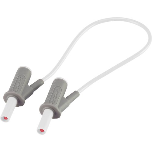 Voltcraft MSB-501 varnostni merilni kabel lamelni vtič 4 mm lamelni vtič 4 mm 25.00 cm bela 1 kos, (20422848) Cene