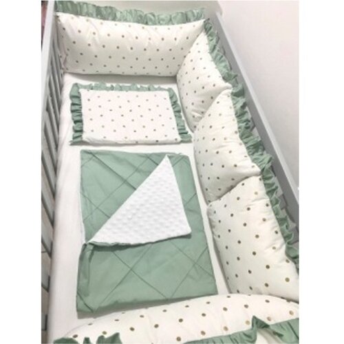 Zoreti_Kids posteljina za bebe zelena Cene