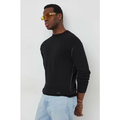 Calvin Klein Pulover s primesjo volne moški, črna barva