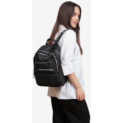 SHELOVET Women's Textile Backpack Black