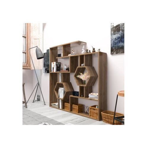 Woody Fashion polica za knjige tamara walnut Cene
