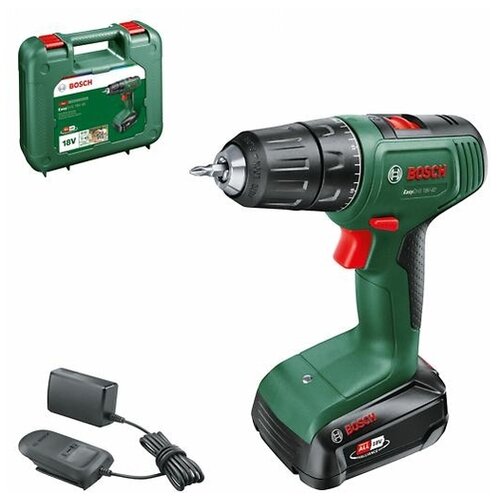 Bosch Odvijač-bu&amp;scaron;ilica aku Easydrill 18V-40 (1x 2,0Ah) + AL18V-20 u kovčegu Slike