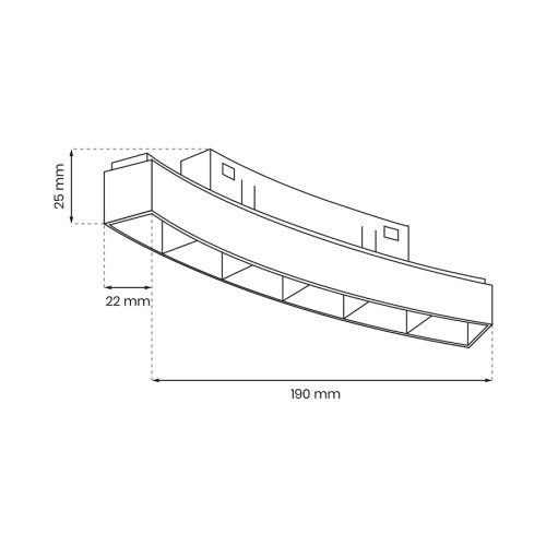  LED svetiljka za &amp;scaron;inski sistem MAGNETIC TRACK LED/6W/48V 4000K crna Slike