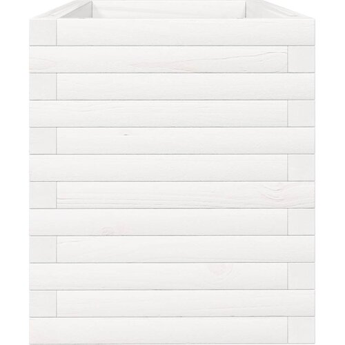  Vrtna sadilica bijela 90x40x45,5 cm od masivne borovine Slike