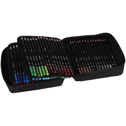 Ikonka Ikona KX2957 set profesionalnih lesenih barvic 120 barv &amp;ndash; 3 mm jedro, radirka, &amp;scaron;ilček in torbica Slike