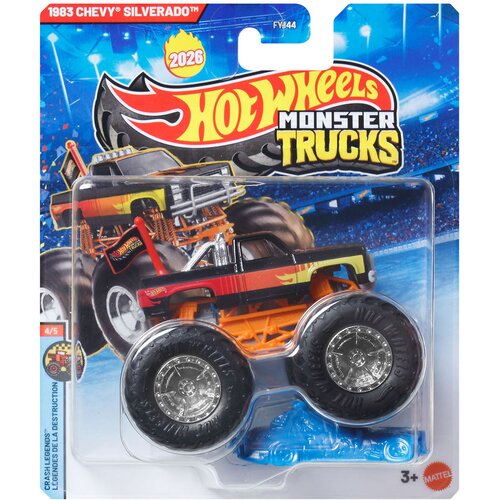 Mattel Hot Wheels Monster Trucks: 1983 Chevy Silverado po&amp;scaron;astni tovornjak 1/64 - Slike