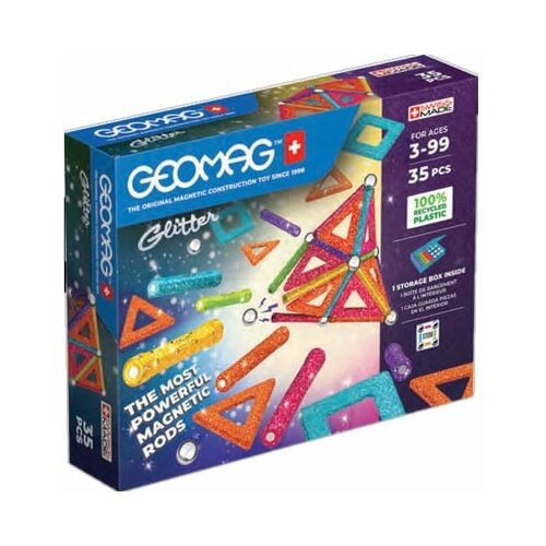 Geomag Glitter 35-delni gradbeni set Slike