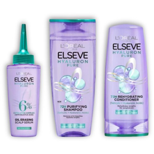 L´Oréal Paris set za negu kose Elseve Hyaluron Pure, 3 komada Slike