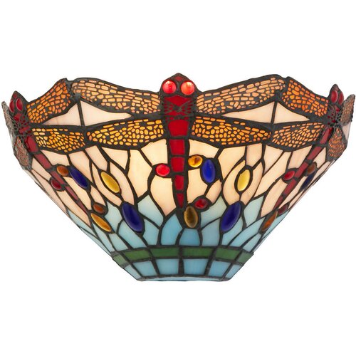 XXXL Searchlight 1283-17 - Tiffany zidna svetiljka DRAGONFLY 1xE14/60W/230V Cene
