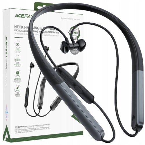 Acefast BREZŽIČNE IN-EAR SLU&amp;Scaron;ALKE + KABEL USB-A NA USB-C ČRNE, (21911714) Slike