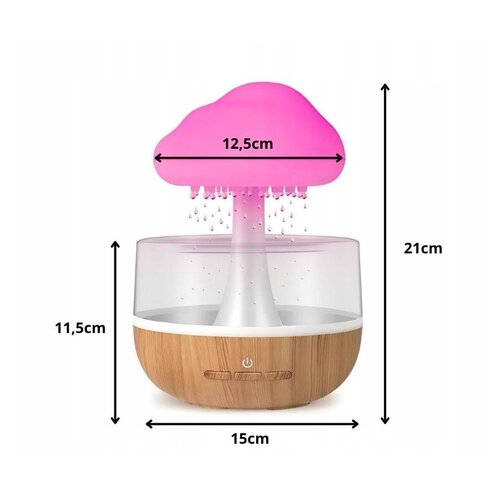  zraka aku. difuzor aromaterapija led rgb usb 200ml oblak Slike