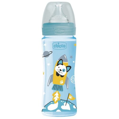 Olimp Sport Chicco plastična flašica 330ML, silikon Plava Cene