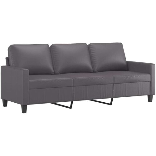 vidaXL 3-dijelni set sofa s jastucima sivi od umjetne kože Cene