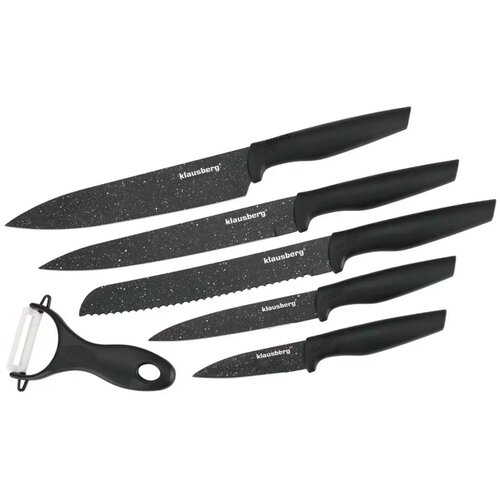 Klausberg SET 5 KUHINJSKIH NOŽEV ZA MARMOR Z LUPILCEM KB-7613, (21091482) Slike