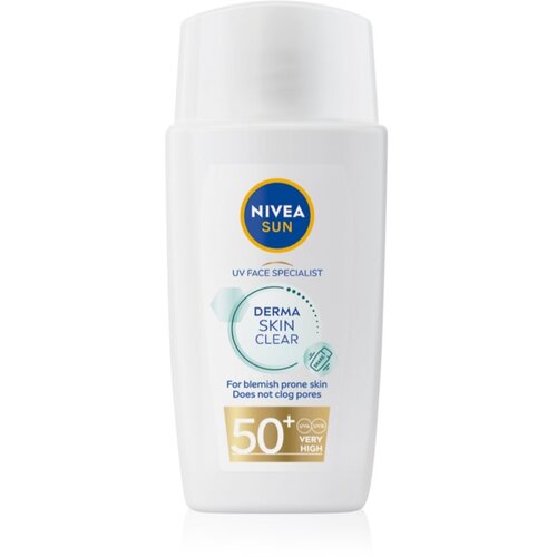 Nivea SUN Derma Skin Clear krema za obraz za sončenje za kožo z nepravilnostmi SPF 50+ 40 ml Cene