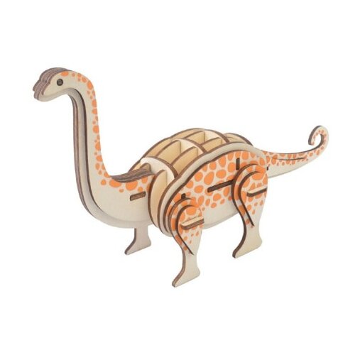  Čarolijashop 3d drvena slagalica - Brontosaurus ( 400) Slike