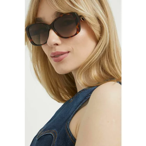 Love Moschino Sončna očala ženski, rjava barva