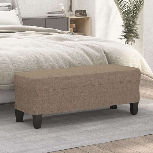  Klupa smeđesiva 100x30x30 cm od tkanine - Sivo-smeđa 100 x 35 x 41 cm Cijene