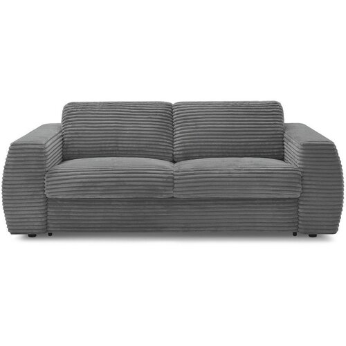 Bobochic Paris Tamno siva sofa za spavanje/sklopiva od samta 220 cm Hugo – Cene
