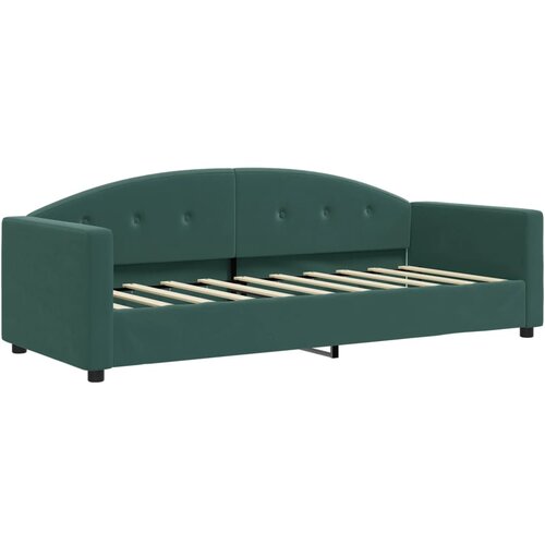vidaXL Raztegljiva postelja temno zelena 80x200 cm žamet, (20792336) Cene