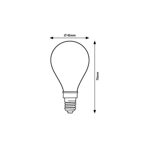 Rabalux LED žarulja E14 6 W 850 lm 3000 K G45 filament Cene