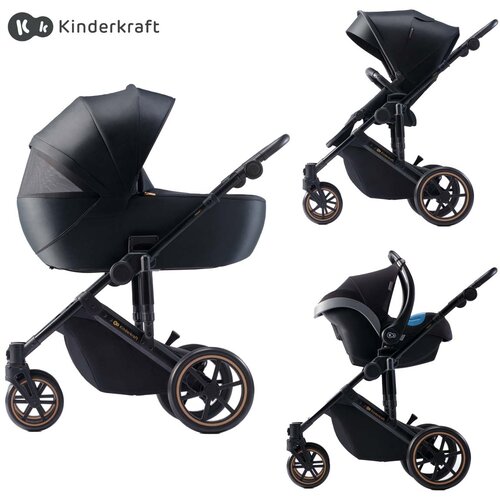 Kinderkraft dječja kolica PRIME 2 MINK PRO 3u1, Venezian Black Cijene