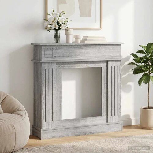  Okvir za kamin Siva Sonoma 102 x 26 x 100 cm Konstruirano drvo - Siva Sonoma Cijene