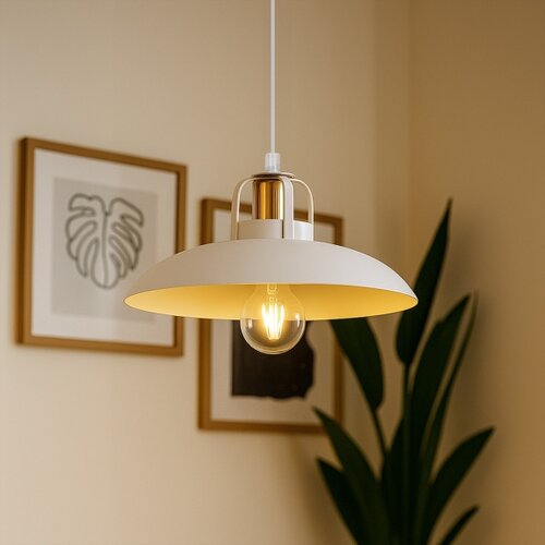  Brilagi - LED Luster na sajli FLAMENGO 1xE27/60W/230V bela Slike