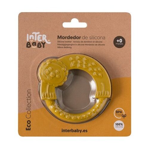 Interbaby Silikonski grickalica za bebe Ocher Yellow Slike