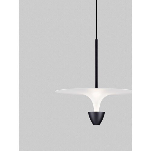 Nova Luce Mat črna aluminijasta LED viseča svetilka &amp;oslash; 34 cm Topio &amp;ndash; Slike