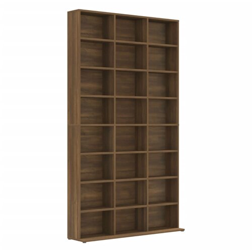 Maison Chic Omarca za CD - CD stojalo - CD regal-je rjavi hrast 102x23x177,5 cm konstruiran les, (21673972) Slike